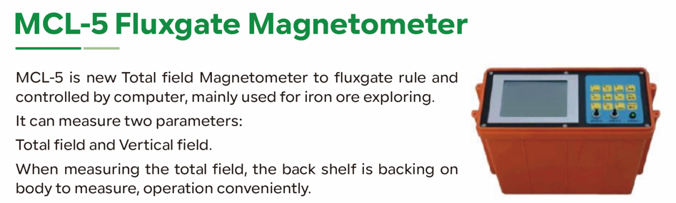 Iron Ore Geophysical Exploration Mcl-5 Fluxgate Magnetometer