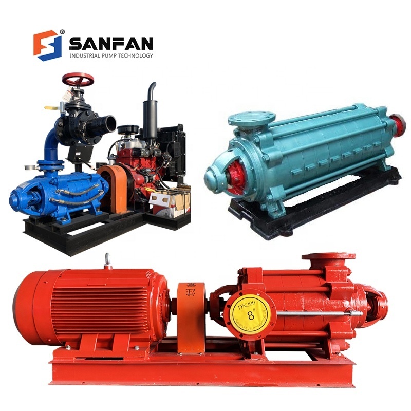 manufacturers high pressure irrigation 6 inch Multistage Centrifugal Ultra-high head set Fire Fighting Pump Diesel Water Pump