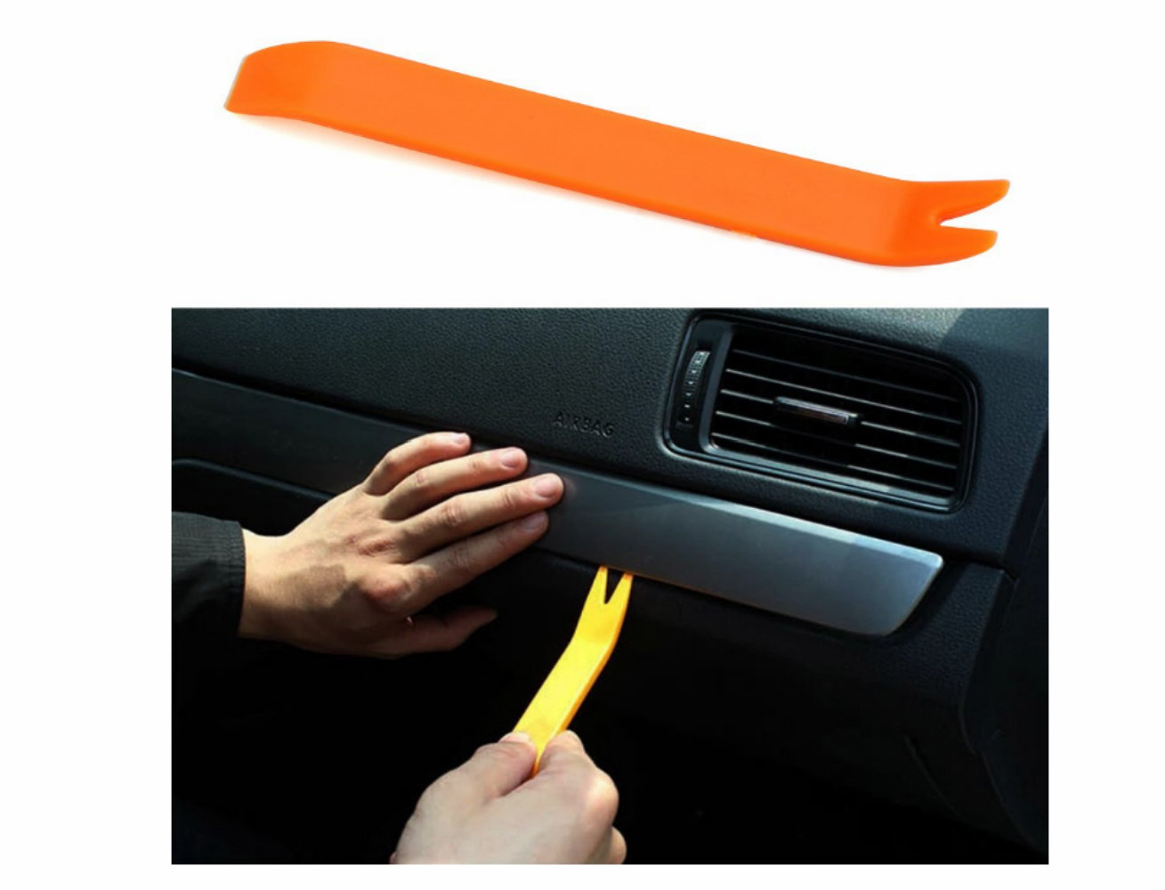 4pcs Portable Auto Car Radio Panel Door Clip Panel Trim Dash Audio Removal Installer Pry Kit Repair Tool