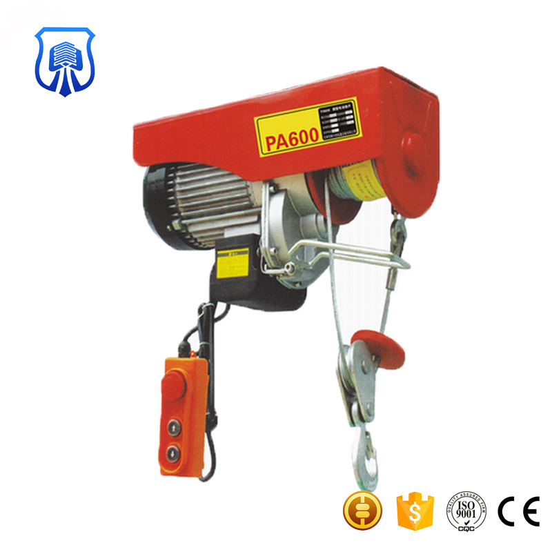 High quality Wireless Remote Control Small Size 500kg 220v PA electric hoist