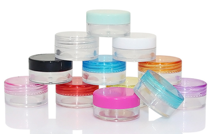 Wholesale cosmetic packaging sample box 11 colors optional 3 g 5 g square bottom eye cream box cream jar