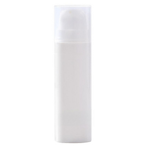 Stock cosmetic package 5ml 10ml 15ml 30ml 50ml emulsion eye cream white round PP airless pump bottle