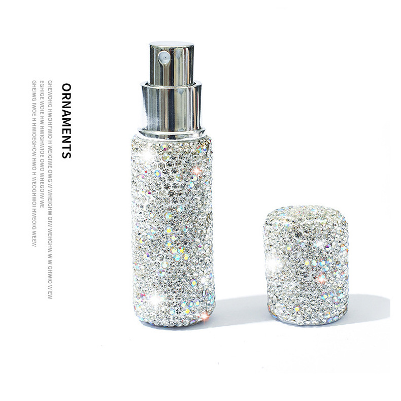 factory direct perfume a variety of color diamond-inset pressure spray high-grade luxury travel mini perfume spray bottle