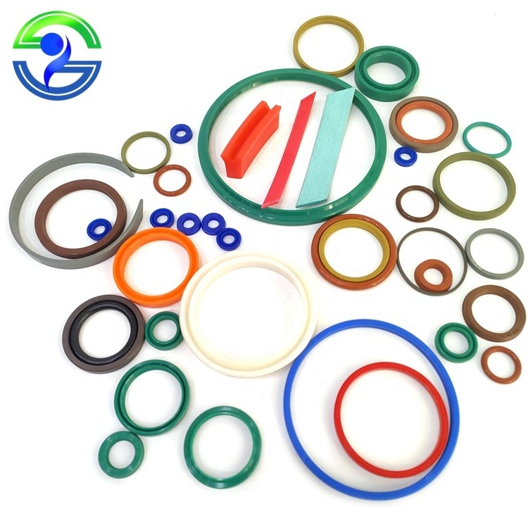 Polyurethane Hydraulic Cylinder Un Oil Seal High Temperature Resistance Un Combination Oil Seal Fluorine Adhesive Rubber Seals