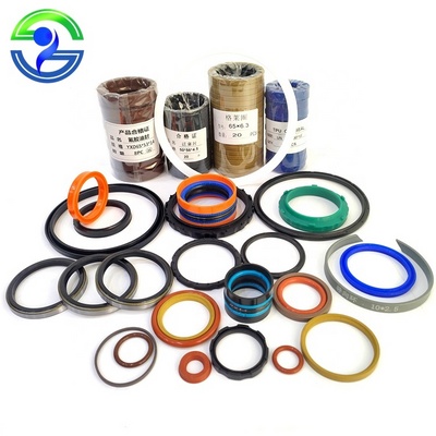 Polyurethane Hydraulic Cylinder Un Oil Seal High Temperature Resistance Un Combination Oil Seal Fluorine Adhesive Rubber Seals