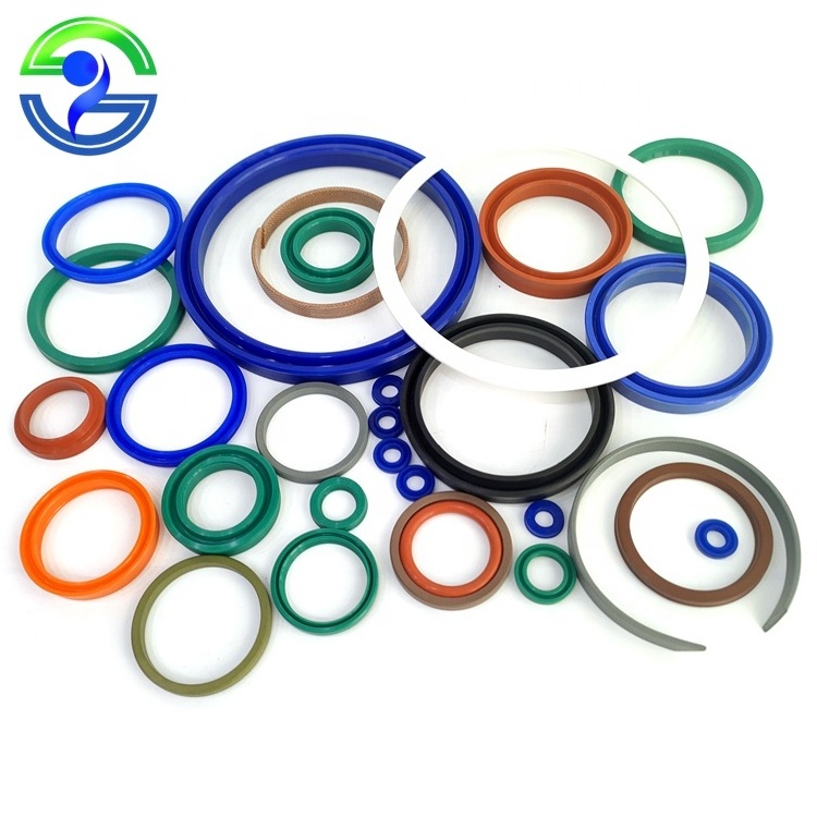 Polyurethane Hydraulic Cylinder Un Oil Seal High Temperature Resistance Un Combination Oil Seal Fluorine Adhesive Rubber Seals