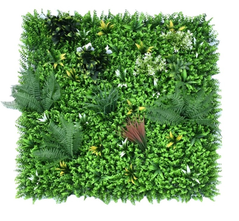 1m*1m Interior Decor Artificial Foliage Wall Green wall  Garden Artificial Vertical Garden Low Maintenance for Balconies