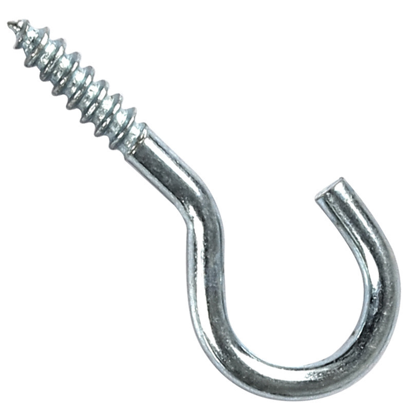 High quality customization Galvanized  white zinc Eye-opening self-tapping C-hook screws hook bolt sheep eye circles