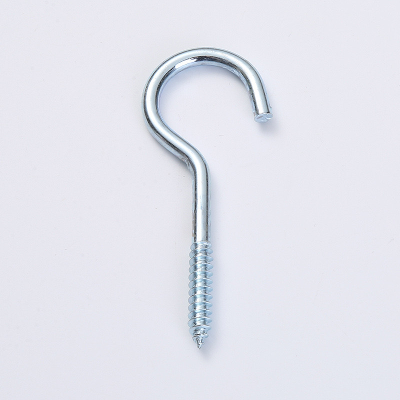 High quality customization Galvanized  white zinc Eye-opening self-tapping C-hook screws hook bolt sheep eye circles