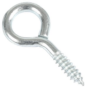 High quality customization Galvanized  white zinc Eye-opening self-tapping C-hook screws hook bolt sheep eye circles