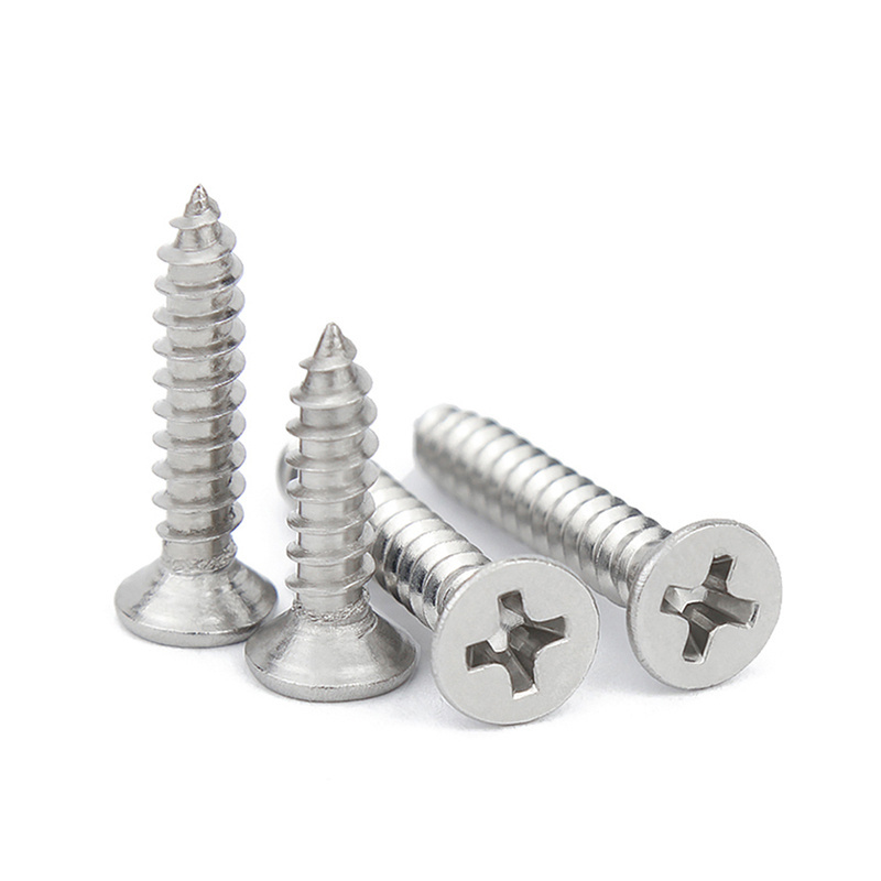 316 stainless steel Flat head countersunk head drill tail screw Cross recessed countersunk head self-drilling screws Factory sel