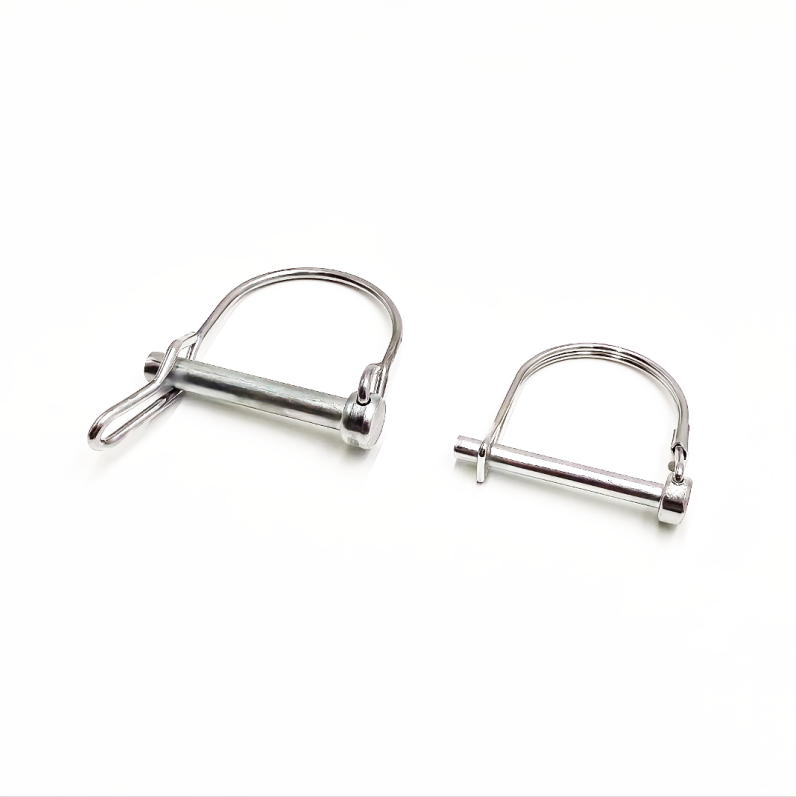 Factory Direct D-Type U-Shaped O-Shaped Diameter Opening Safety Pin Trailer Safety Hook Spring Lock Pin Quick Locking