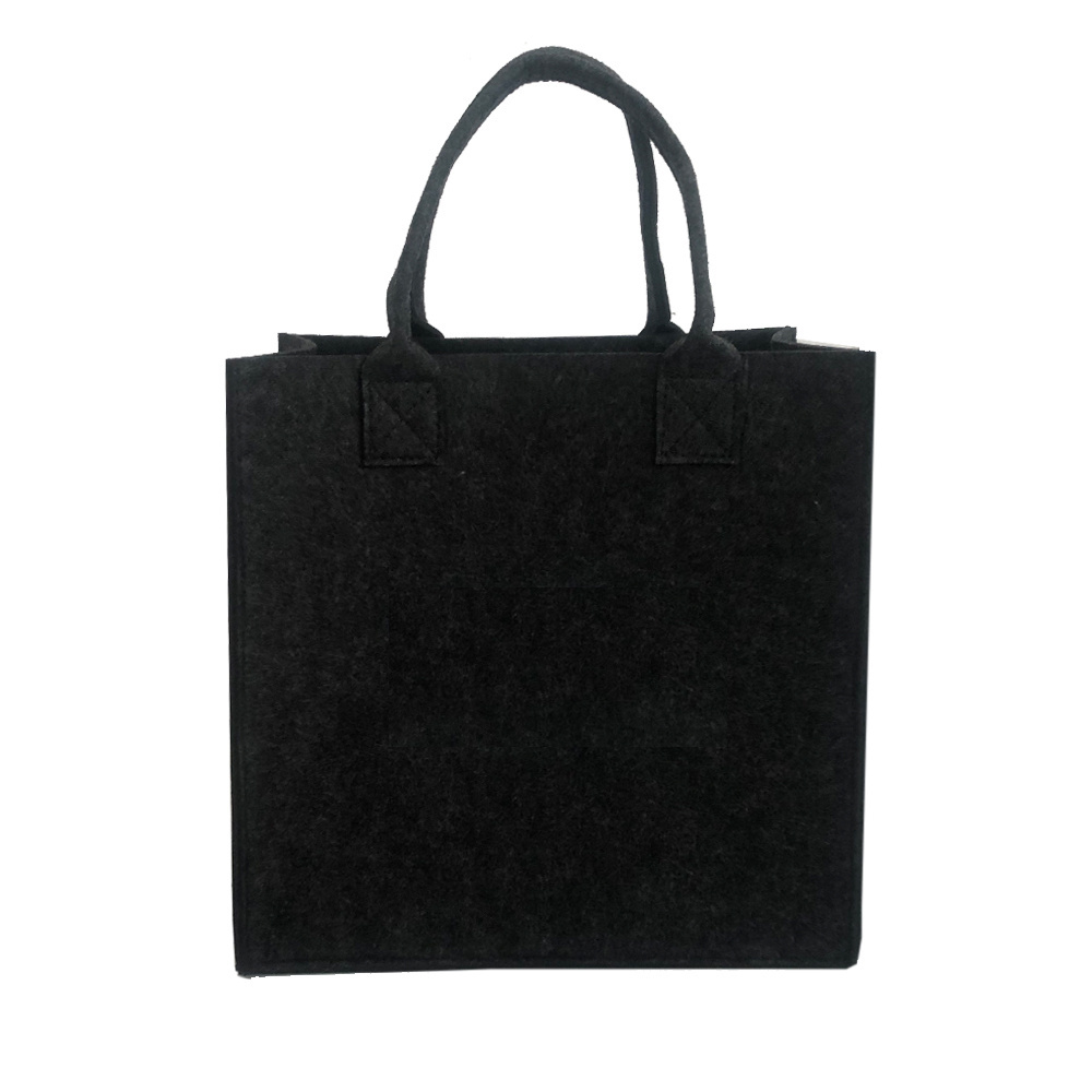 Wholesale Eco Friendly Customer Logo Felt Tote handbag Bags with handle