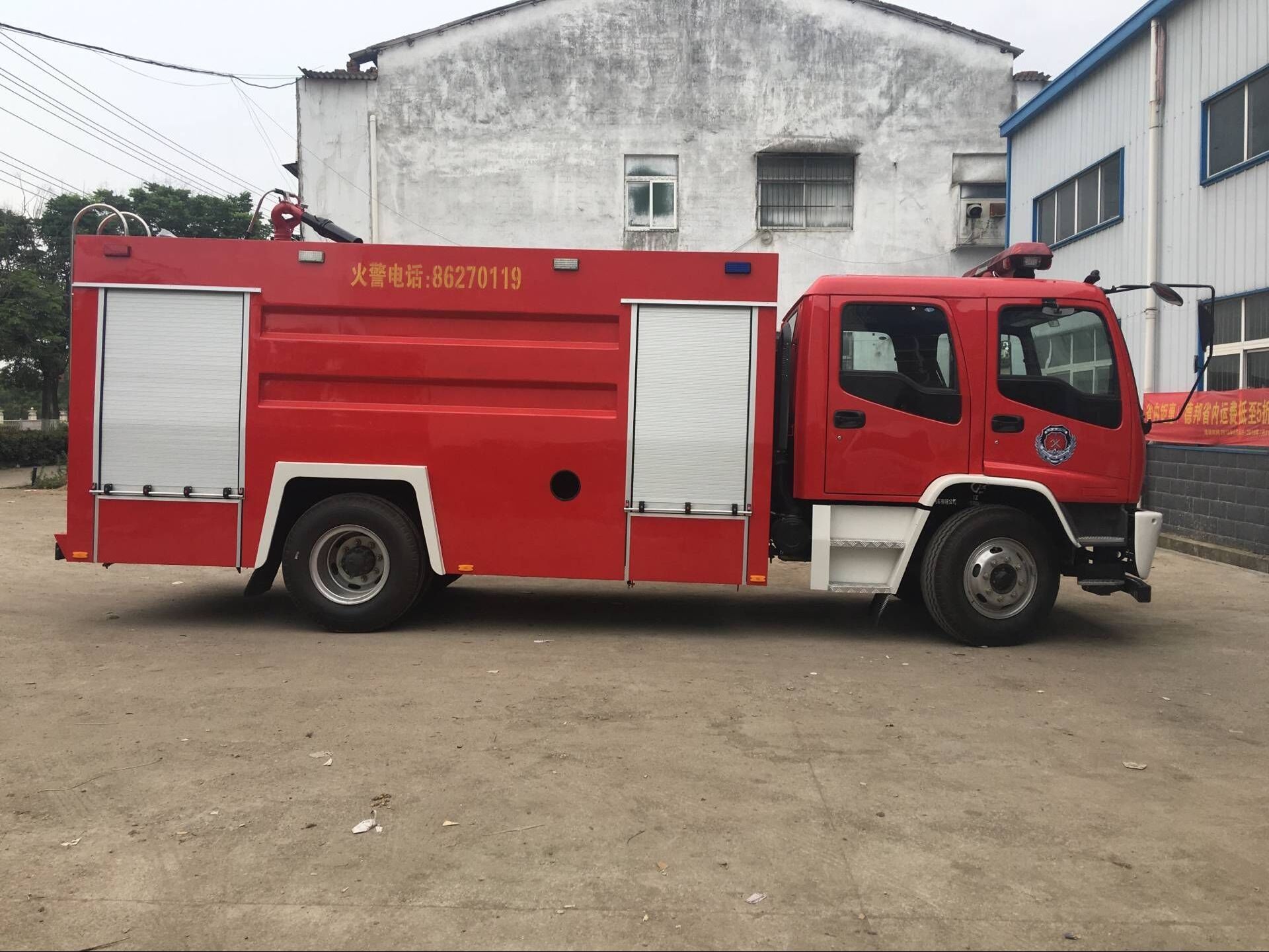 Isuzu foam fire truck produced by Hubei Shunfeng Special Purpose Vehicle Co., Ltd. has the most reliable quality