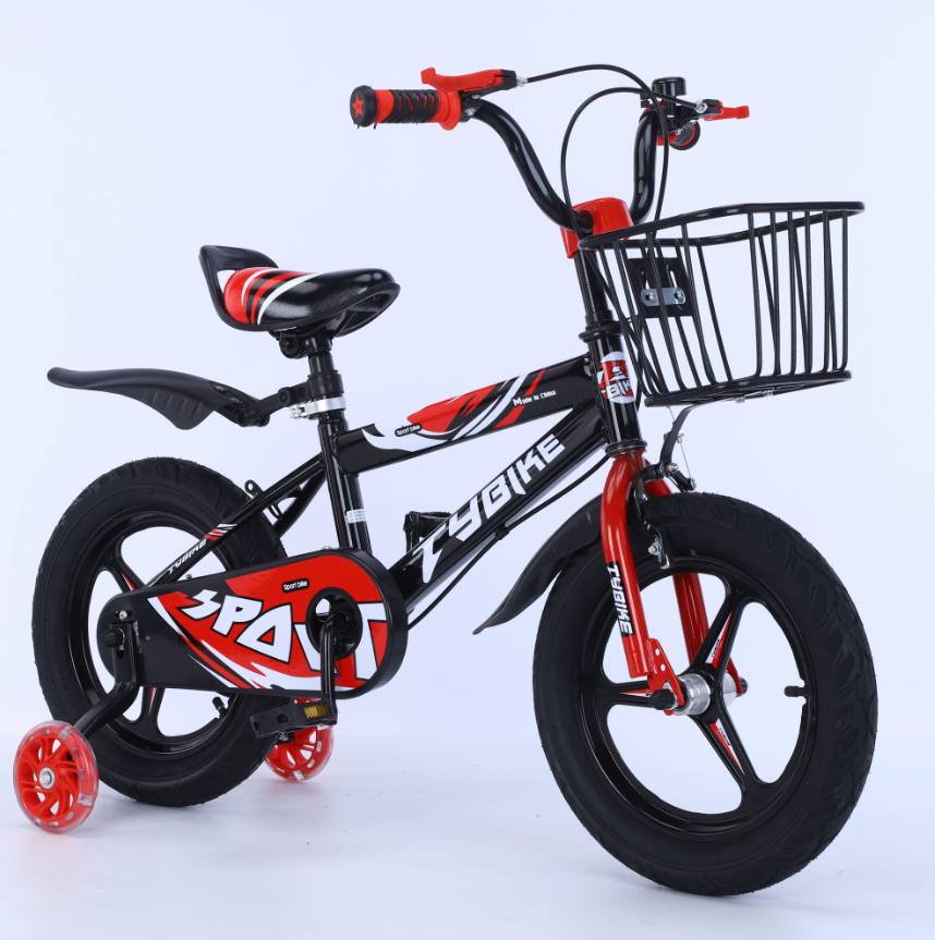 New children's bike stroller for boys and girls 3-6-7-8-10-12 years old baby pedaling training wheel bike