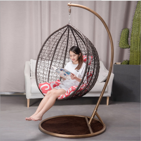 Shangjie high quality Patio Outdoor rattan Swing egg Wicker swing Chair