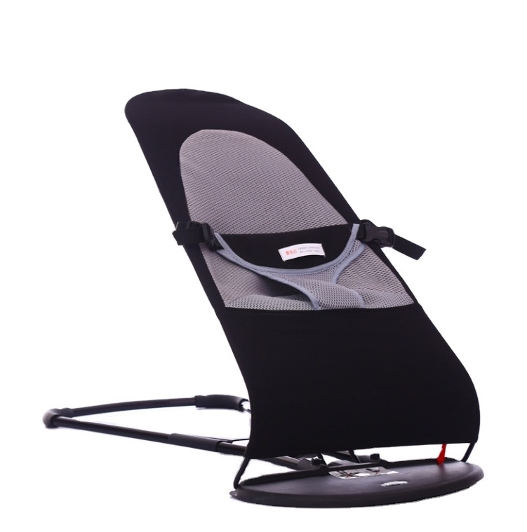 Ergonomic Baby Bouncer Seat Portable Rocker Chair with Adjustable Height Positions Soft Cotton Balance Bouncer Swing Cradles