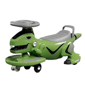 new design dinosaur Kids exercise plasma car style swing car ride on twist car for children and adults