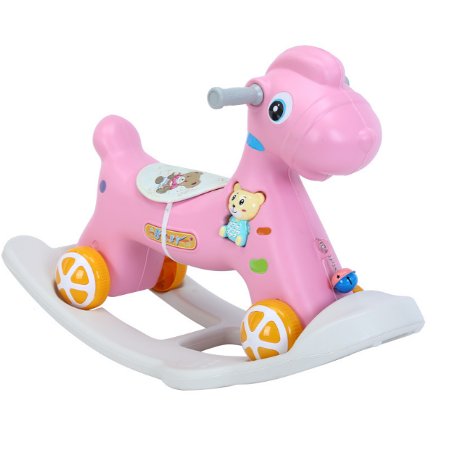 Wholesale Fashion Kids ride on car and rocking chair  2 In 1 Rocking Horse Durable Material Toddler Rocking Horse