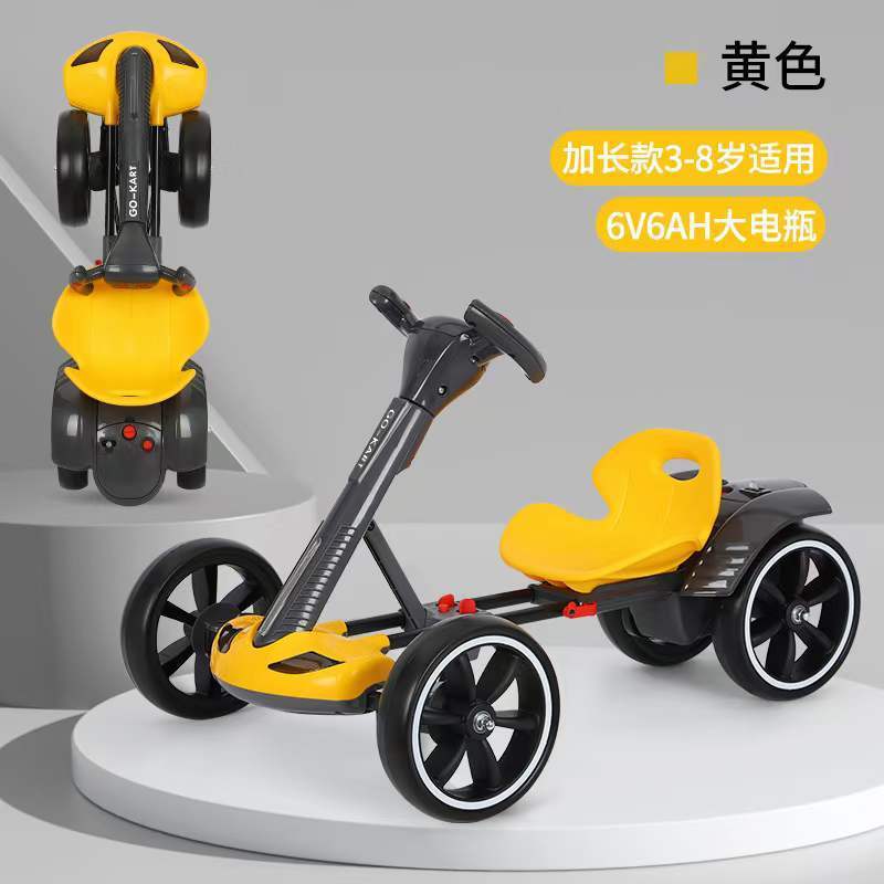 Child Christmas Gift Electric Go Kart Ride on Car Drift Balance Car 6 V Battery Unisex Foot 2 to 4 Years,5 to 7 Years Shangjie