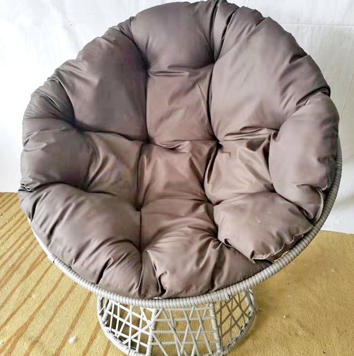 Outdoor Modern Chairs Patio Swivel Garden Rattan Papasan Metal Frame With Cushion Leisure Wicker Living Room Leisure Chairs