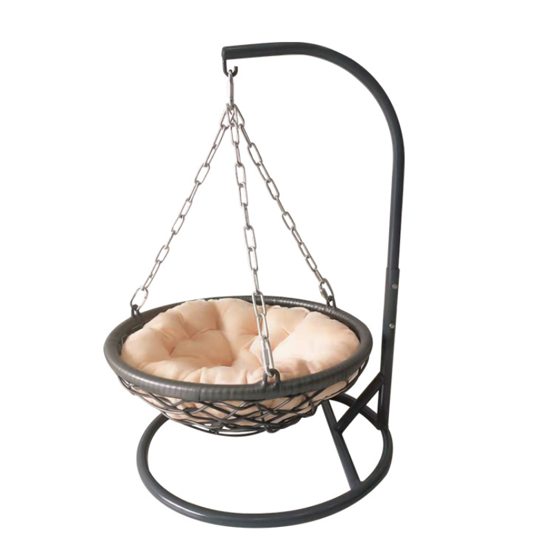 Stylish Pet Supplies Indoor Luxury Hanging rattan Swing Cat Hammock Bed