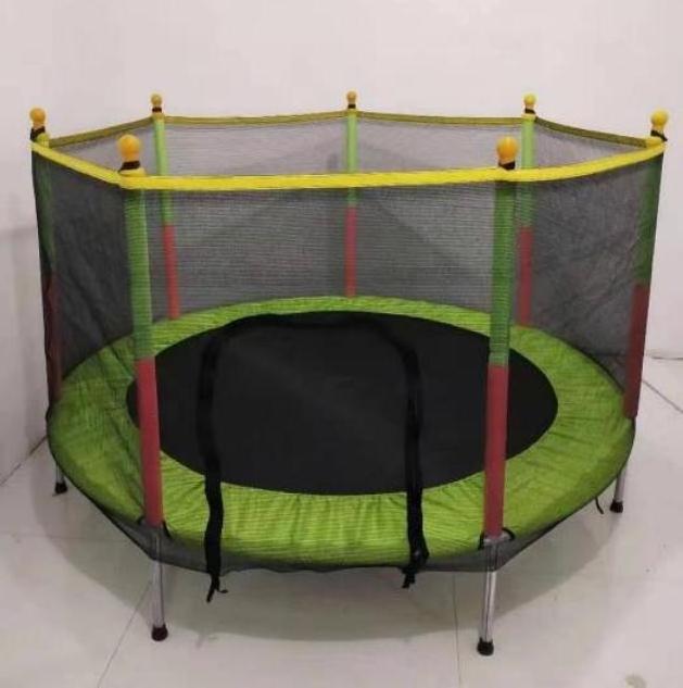 rectangle 6ft china hot sale Safety Net mini kids indoor round with tent/roof trampoline