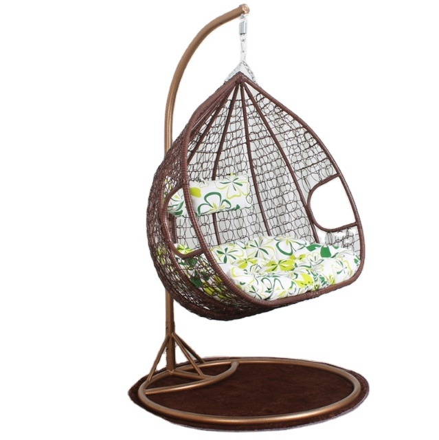 Rattan Patio two seat Hanging Chair Used Garden Outdoor Furniture Double Seat Hanging Egg Chair