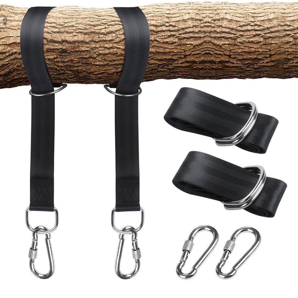 Adjustable tree swing hanging kit strong polyester swing strap  tree straps for outdoor hammock