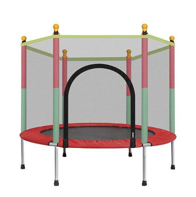 rectangle 6ft china hot sale Safety Net mini kids indoor round with tent/roof trampoline