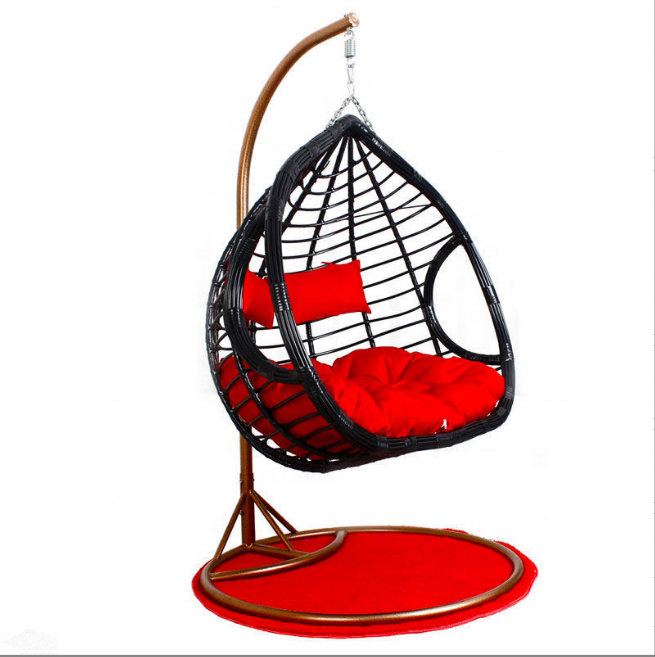 Best Selling Outdoor Indoor Garden Egg Shaped thick rattan Swing Chair