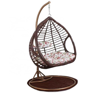 Best Selling Outdoor Indoor Garden Egg Shaped thick rattan Swing Chair