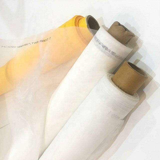 White Yellow 80 100 135 180 250 300 Mesh Polyester Silk Screen Printing Mesh