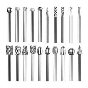 Factory Direct Supplying Silver Carbide High Speed Steel  Durable Rotary Bur Carving Bits