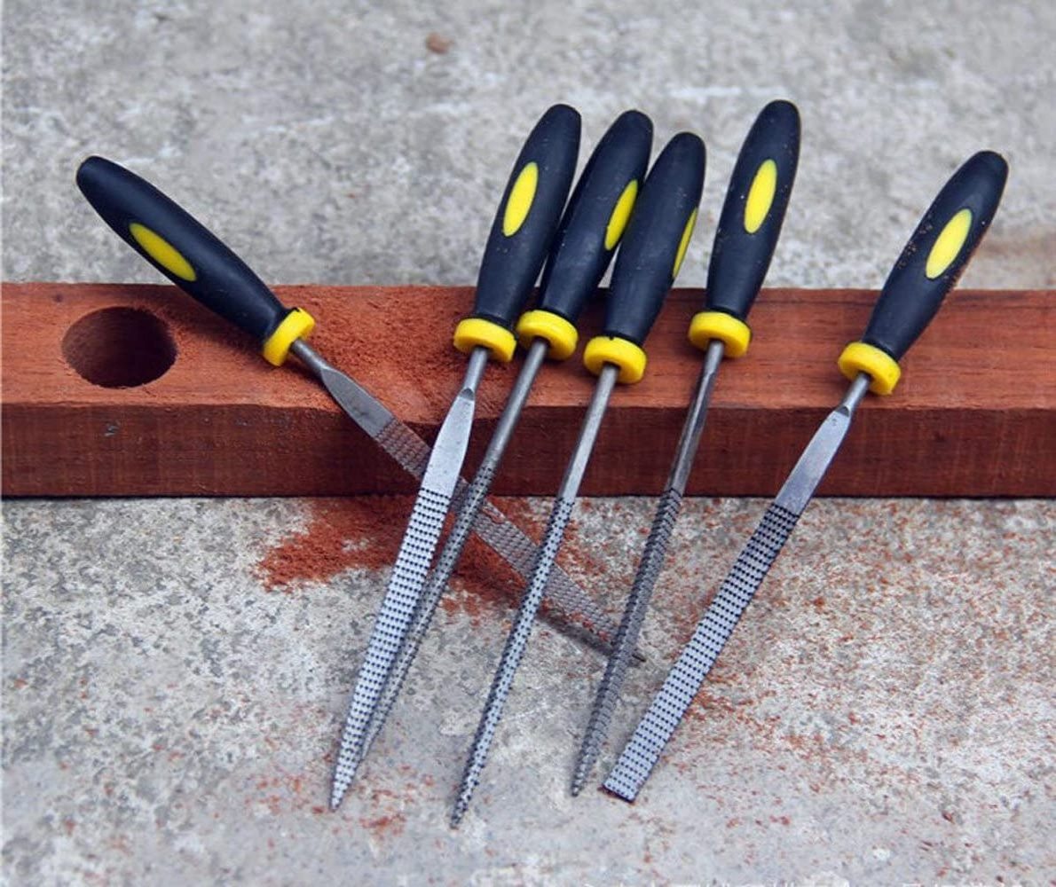 Directly supplied by the manufacturer High Quality Steel Needle Wood Rasp File Set with Rubber Handle