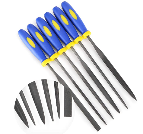 Hot selling Premium Quality 6 pcs Set Hardened Alloy Strength Steel Needle Rasp File with Rubber Handle