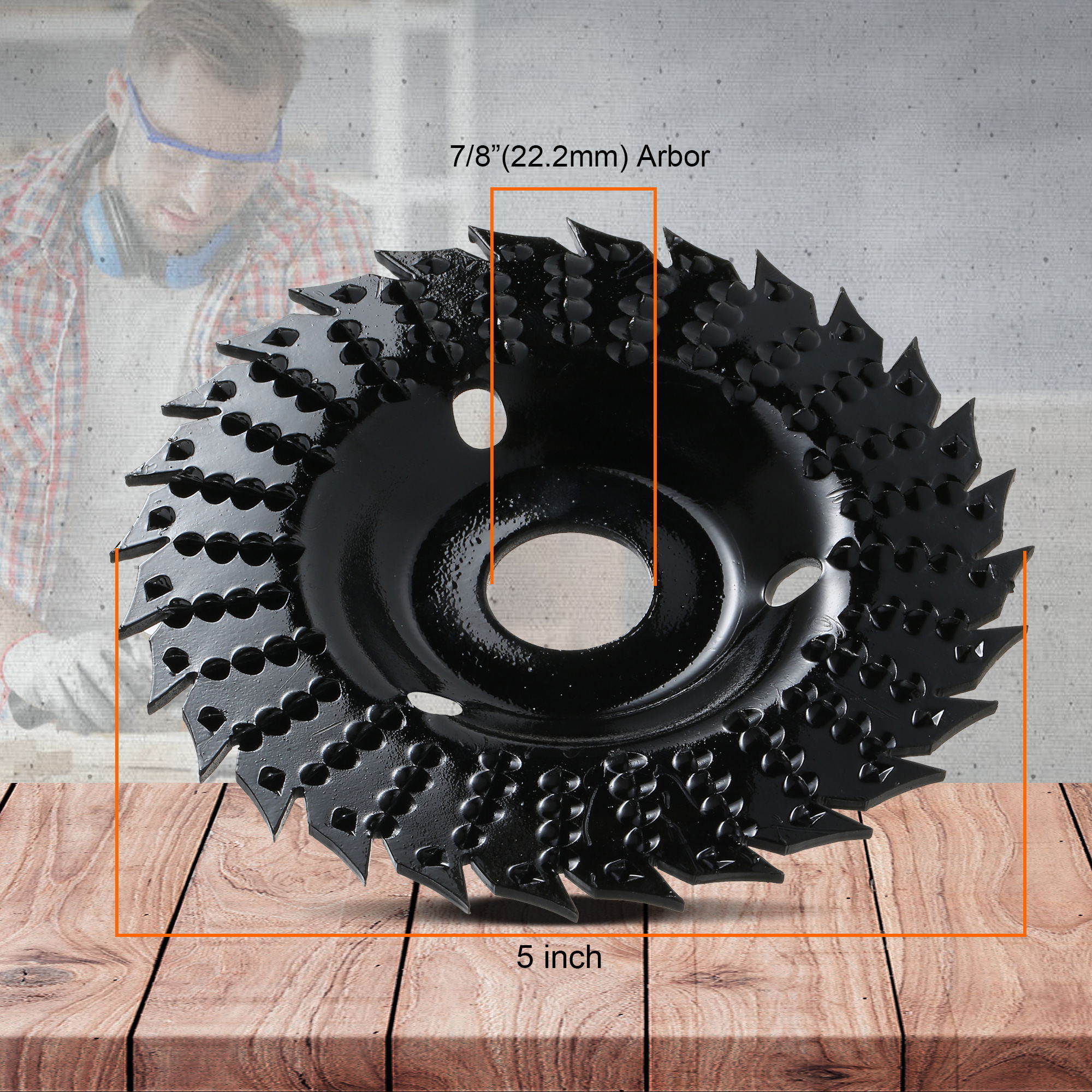 Factory Hot Sale Premium Quality Tungsten Carbide Sawtooth Rollbin Wood Carving Grinder Disc