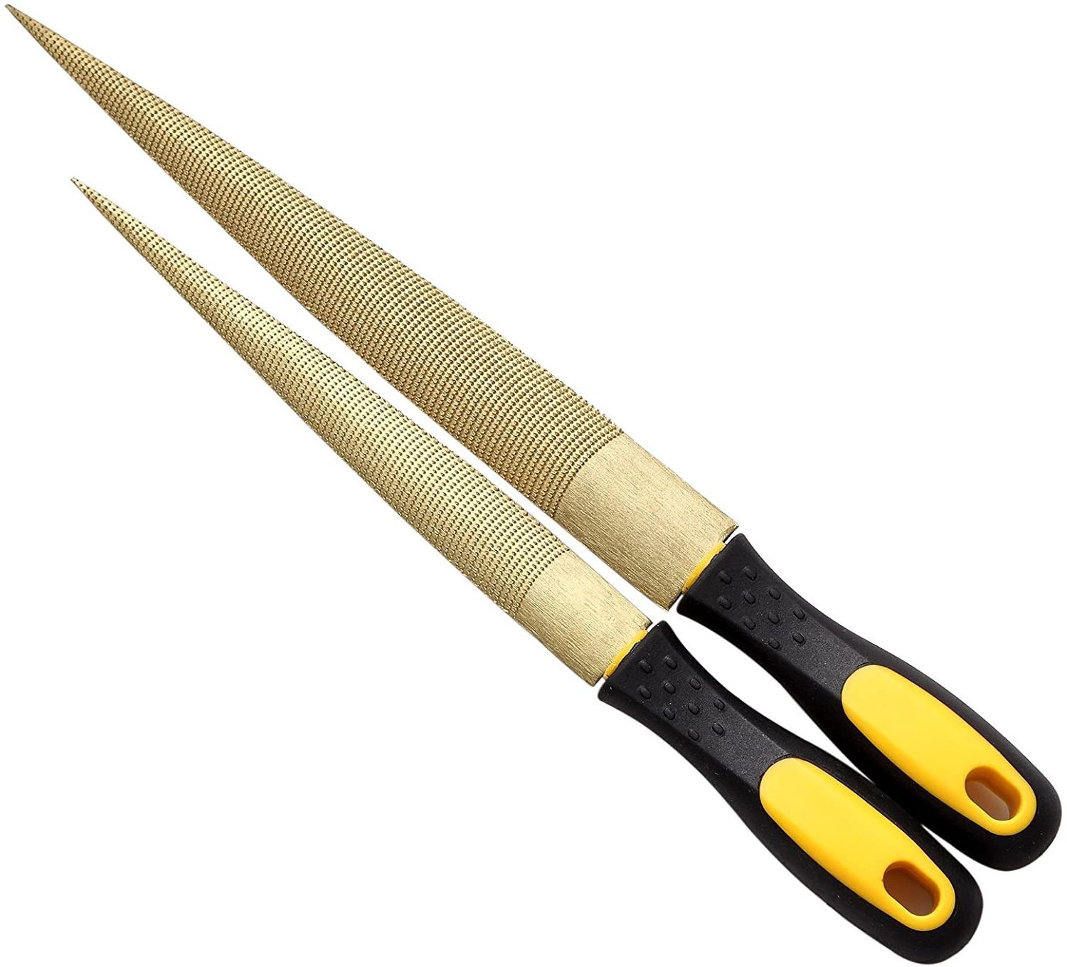 Factory direct selling high quality carbon steel Golden Tapered Wood Rasp Bastard File with Rubber Handle