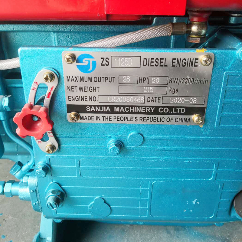 farm used big stock ZS1125  28HP 30HP 4 stroke  diesel engine sale  single cylinder engine diesel