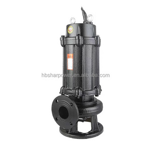 SHARPOWER cast iron 380V 15 HP submersible dirty water pump system grinder sewage deep with cutter