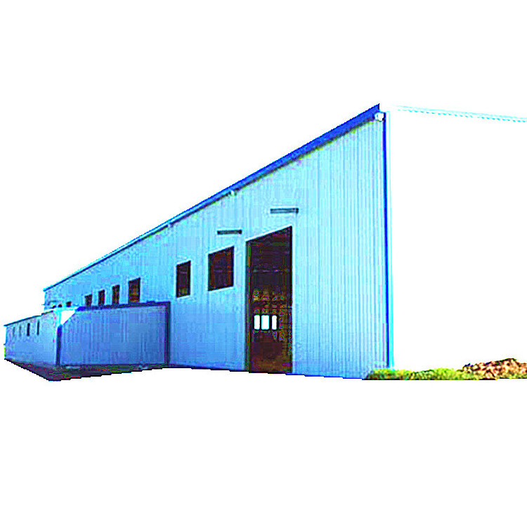 Metal Roof Warehouse Building With Parapet Wall Design