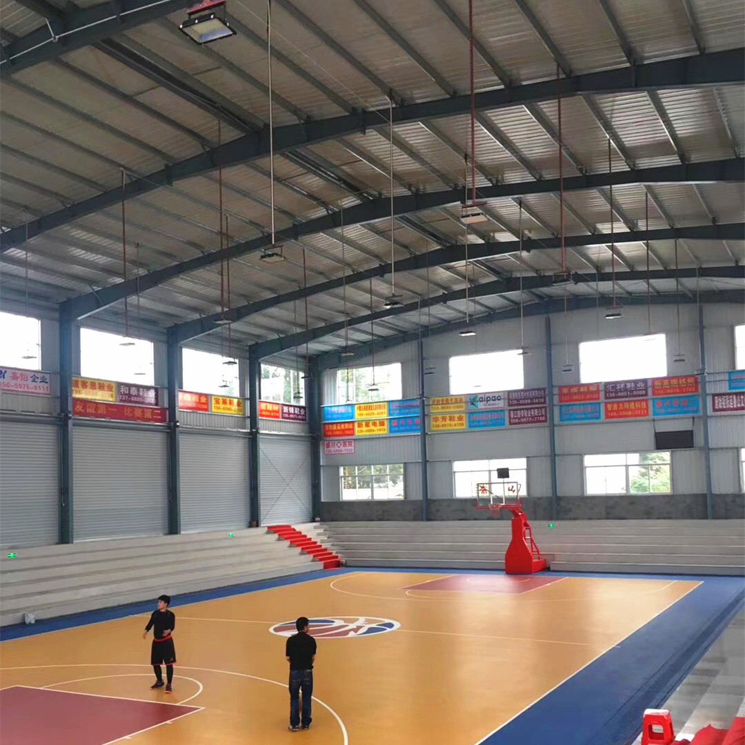 Modern Steel Structure Building Indoor Stadium Solution Soccer Flooring Playground