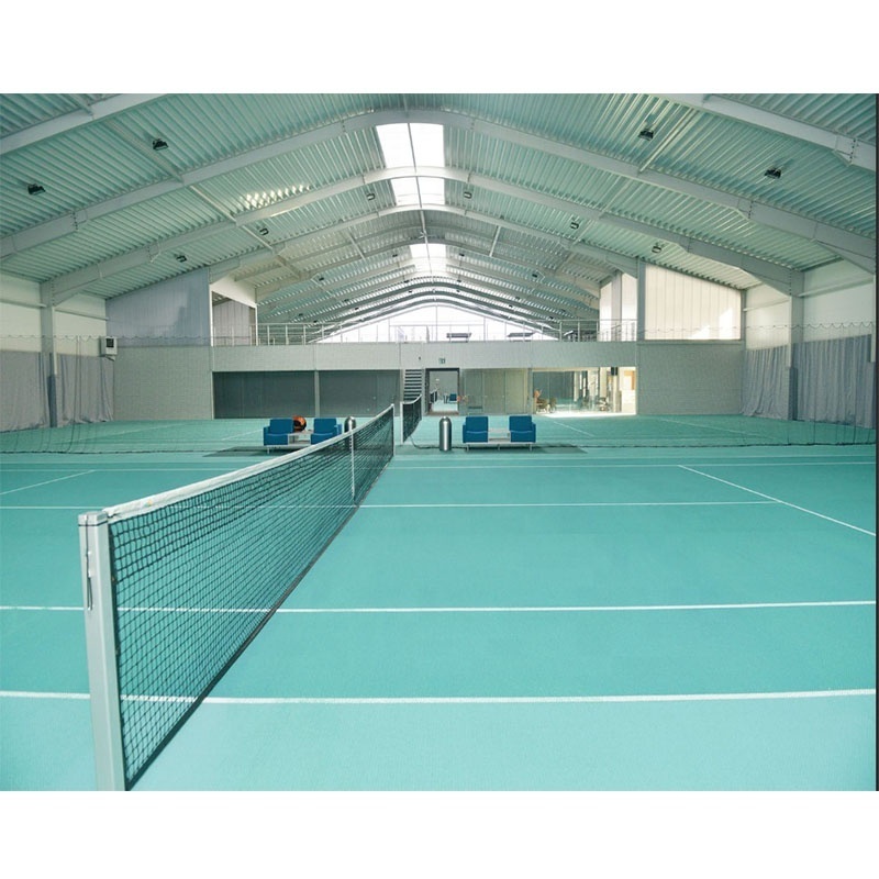 Prefabricated Steel Structure Basketball Indoor Stadium Steel Truss Roof Space Frame Roof Cover for Basketball Sports Hall