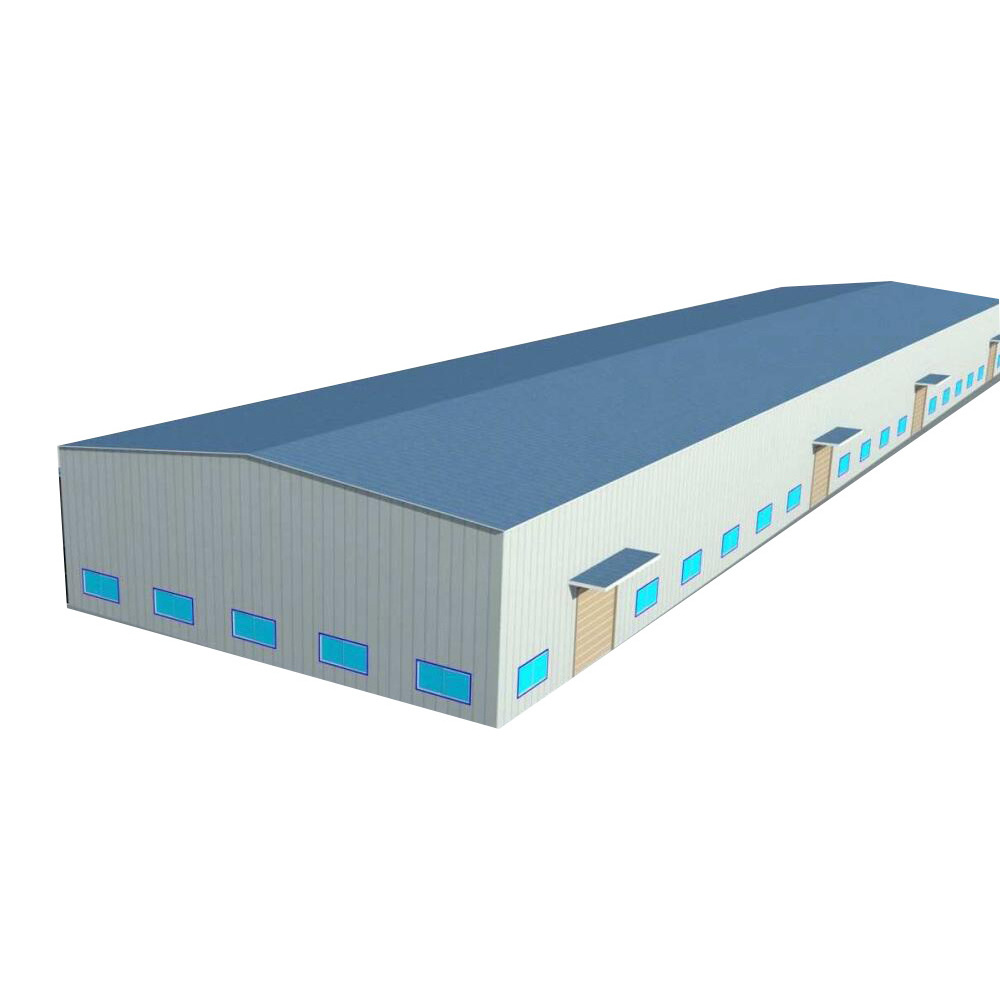 Metal Roof Warehouse Building With Parapet Wall Design