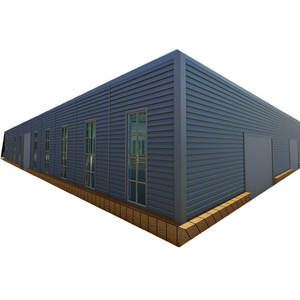 Metal Roof Warehouse Building With Parapet Wall Design