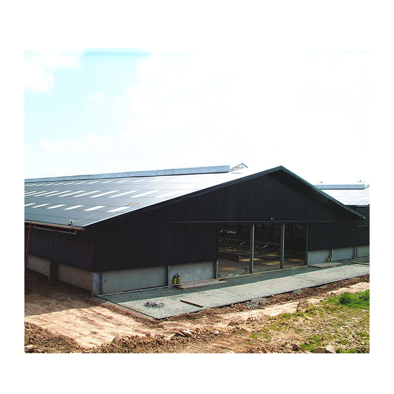 Commercial prefab steel structure farm cow shed building cattle shed for sale