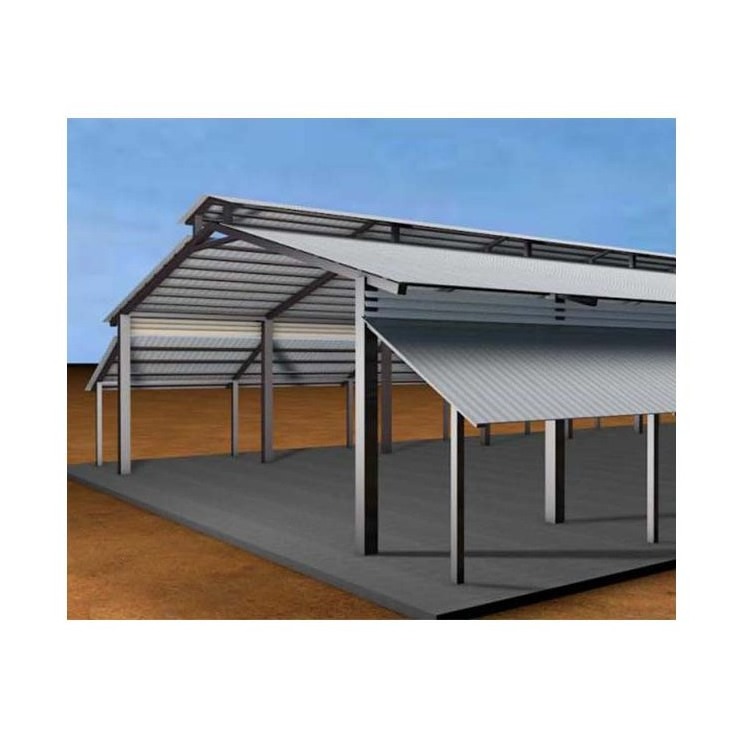 Pre-engineered steel structure dairy farm design lifetime steel frame goat house farm sheds for sale