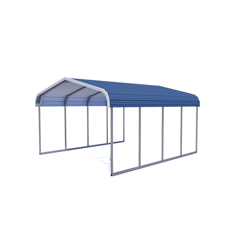 Cheap Wind Resistant Galvanized Steel Tube Prefabricated Sun Shade Carport shed canopy