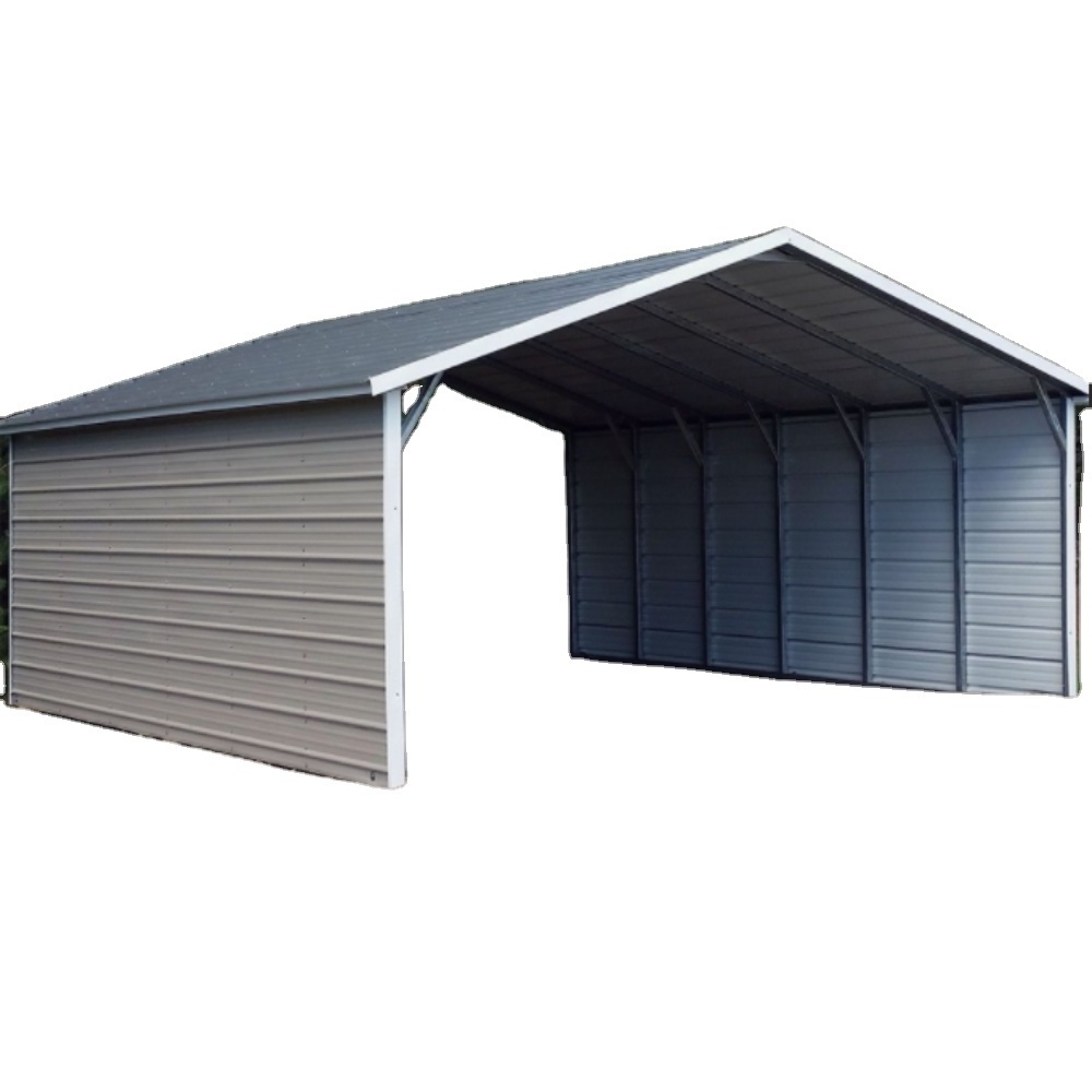 single car/double carport storage shed and barns-vertical roof horse barn