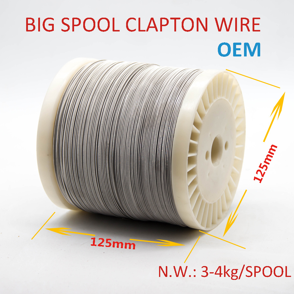 top selling Ni80 electric heating wire dual core fused clapton Nickel chrome 80 round wire for diy coil